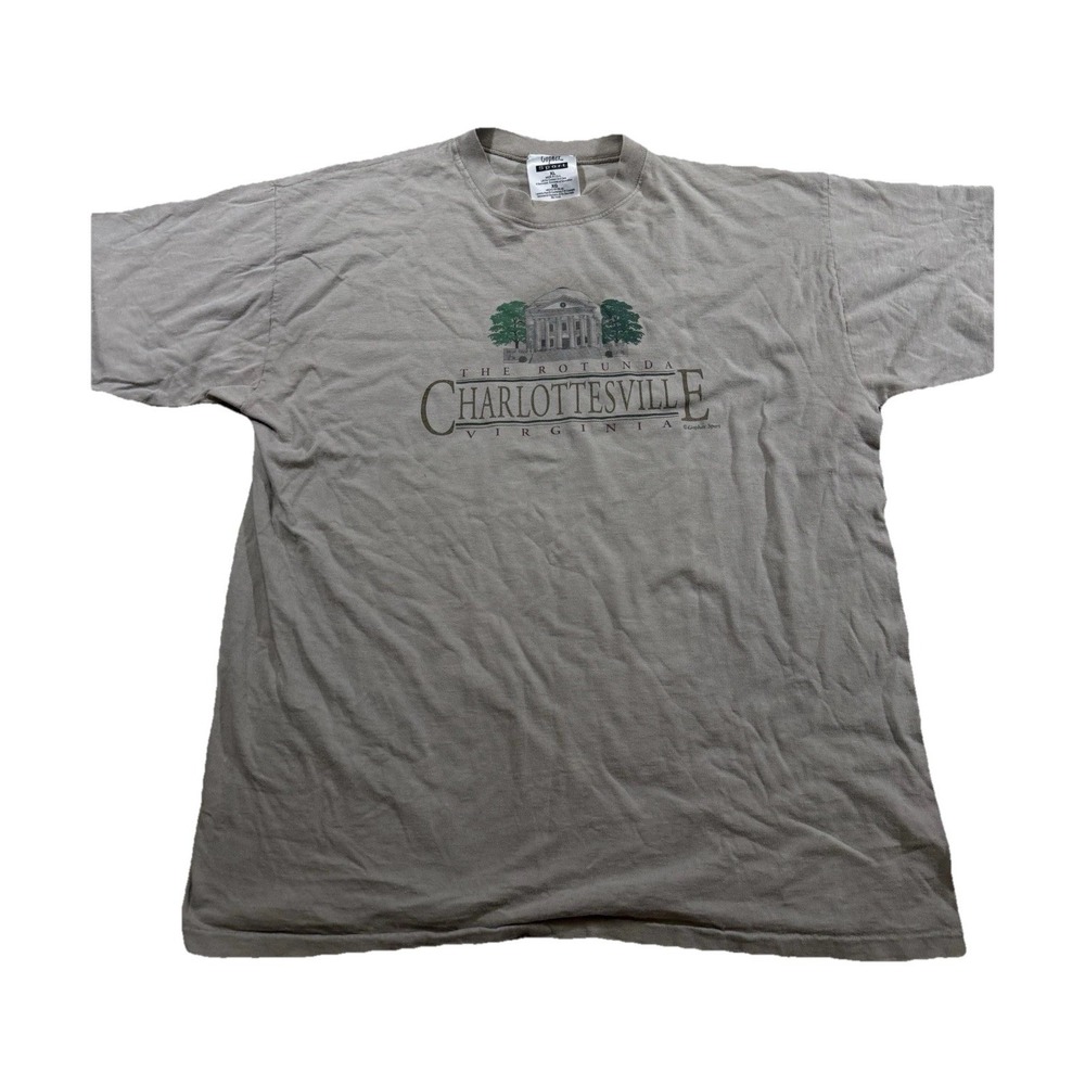 Charlottesville  Virginia UVA Rotunda Vintage Single Stitched Shirt Patriotic XL